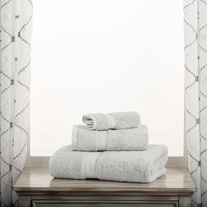 Superior Egyptian Cotton Pile 3 Piece Towel Set, Includes 1 Bath, 1 Hand - Image 7