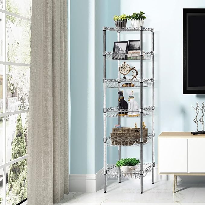 BNSPLY 6 Tier Wire Shelving Unit - Image 5