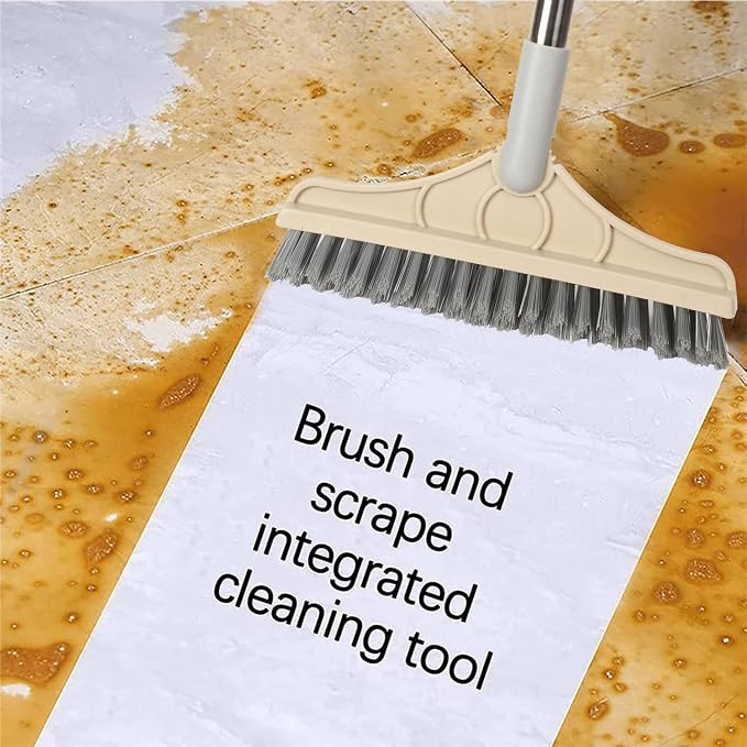2 in 1 Cleaning Floor Scrub Brush Floor Brush Scrubber New Upgraded 53.5" Long - Image 2