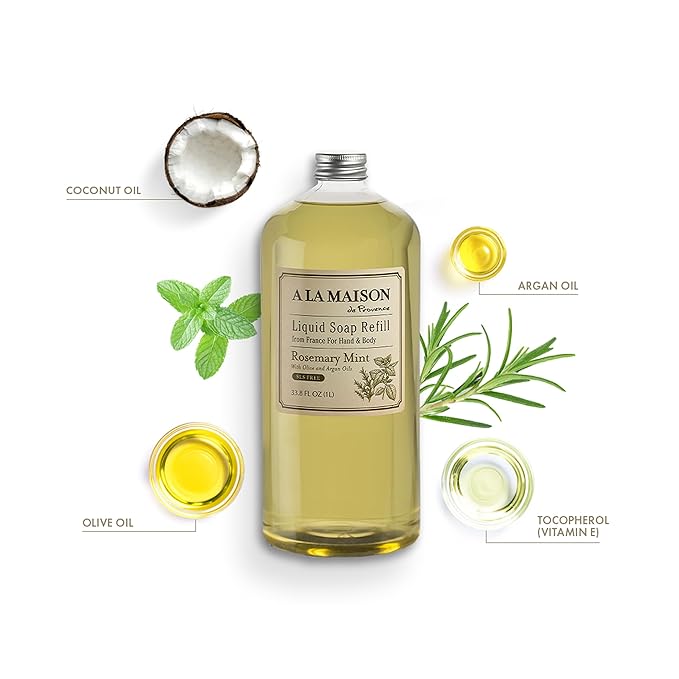 A LA MAISON French Liquid Hand Soap Refill, Rosemary Mint - Image 2