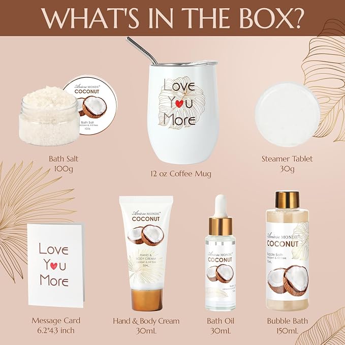 Birthday Gift Box for Women, Spa Tumbler Gifts Get For Her, Spa Gift Basket - Image 2