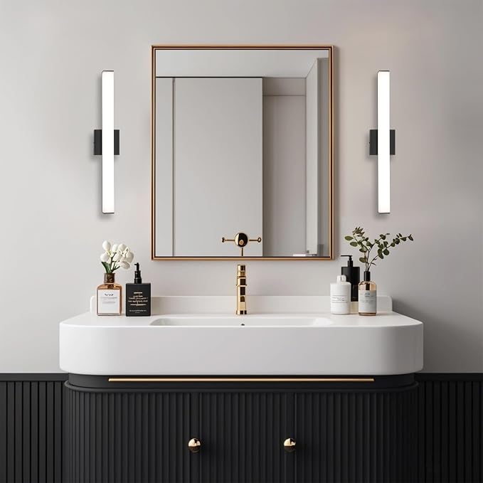 Bathroom Vanity Light Brushed Nickel Square LED 24 inch 14W 4000K Natural White - Image 5