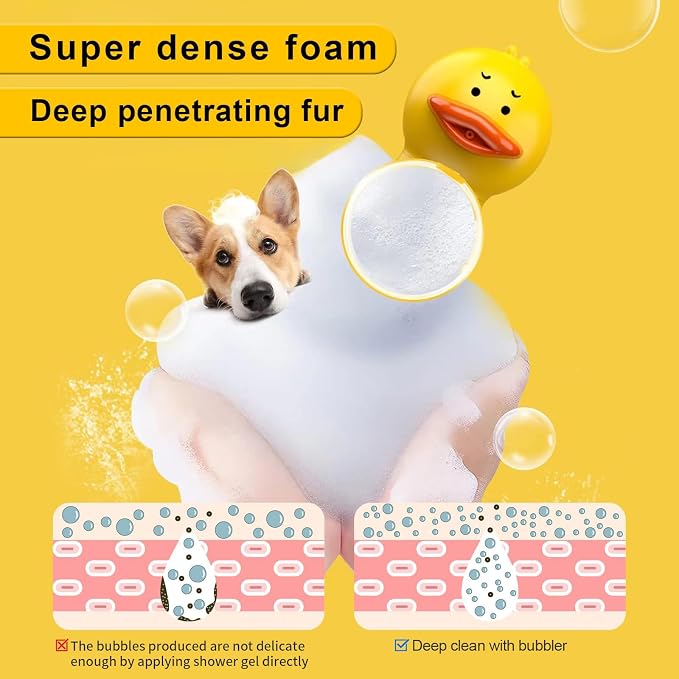 Electric Dog Shampoo Dispenser Dog Shampoo Sprayer Duck Shampoo Foamer - Image 3