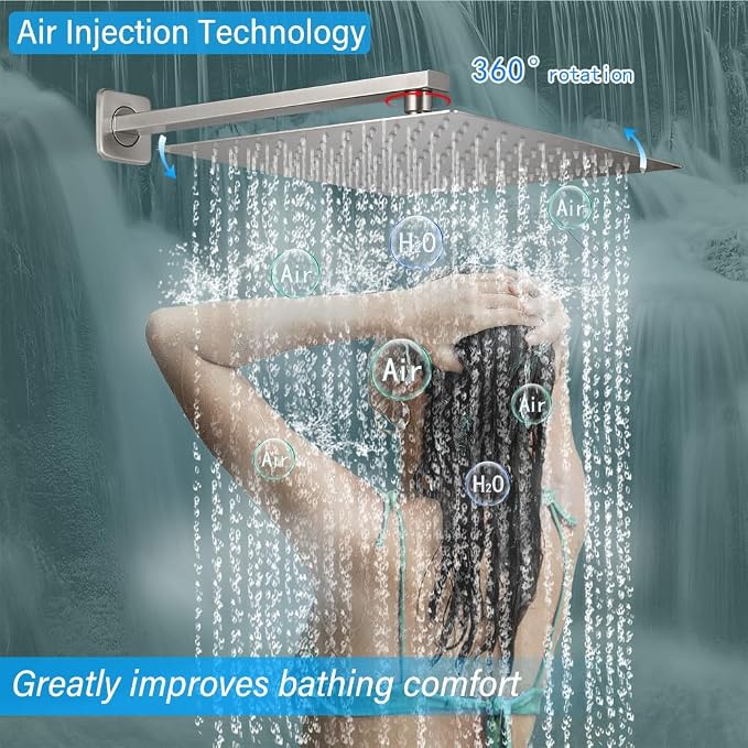 Shower Faucet Set Complete, Wall Mount Shower System - Image 3