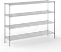 18" Deep x 72" Wide x 54" Height Wire Shelving Kit | 4-Tier | NSF Commercial by Regal+Altair