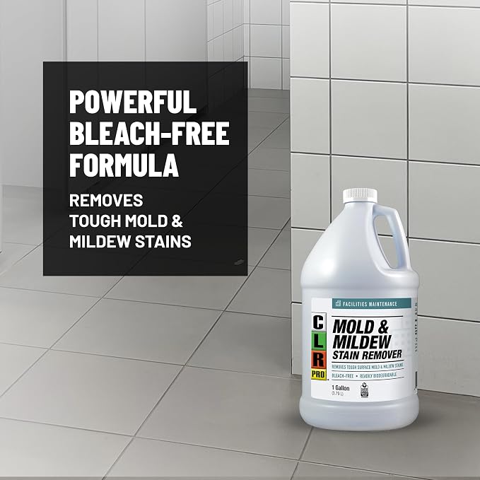 CLR PRO Heavy Duty Bleach-Free Mold and Mildew Stain Remover, 1 Gallon Bottle - Image 7