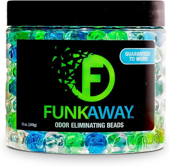 FunkAway Odor Eliminating Beads, 12 oz., Supercharged Odor Absorbing Beads by FunkAway