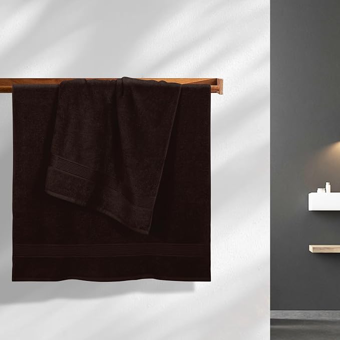Elvana Home Cotton 2 Pack Oversized Bath Towel Set 28x55 inches, Large Bath - Image 3