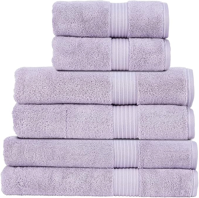 Christy Supreme Hygro Family Towel Set | Lavender Purple | 100% Luxury Supima by Christy