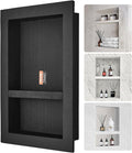 VEVOR Shower Niche Ready for Tile 16" x 24", Double Shelf Organizer, Square by VEVOR