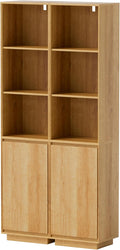 Tall Bathroom Storage Cabinet Set of 2, Mid Century Modern Freestanding Cabinets by EYYTHUNG