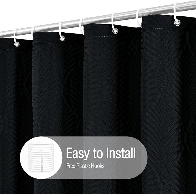 Gibelle Navy Blue Shower Curtain - Image 2