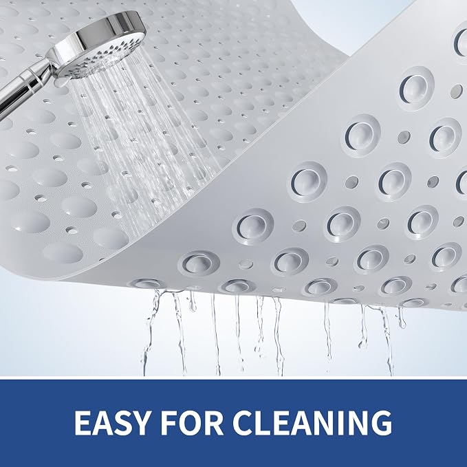 OTHWAY Large Shower Mat 34"x 23", TPE Non Slip Shower Mat - Image 5