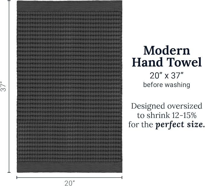 GILDEN TREE Waffle Hand Towels for Bathroom Quick Dry Large Luxury Lint Free - Image 9