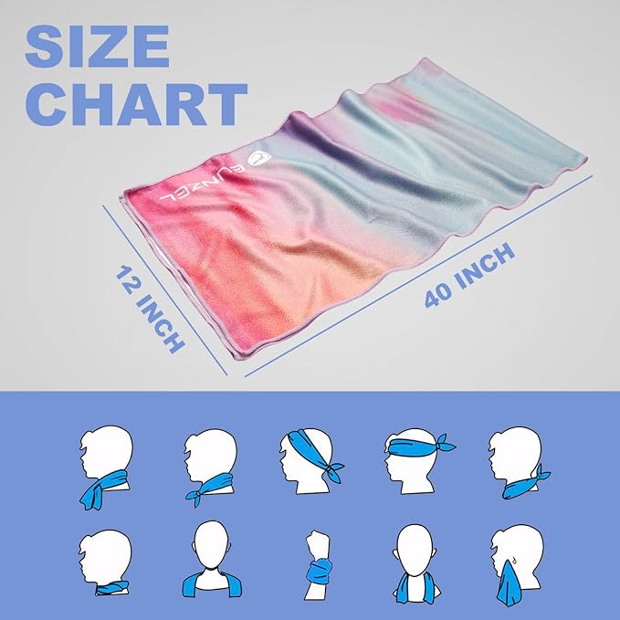 Cooling Towel, Ice Towel for Neck, Soft Microfiber Chilly Towel Stay Cool for - Image 7