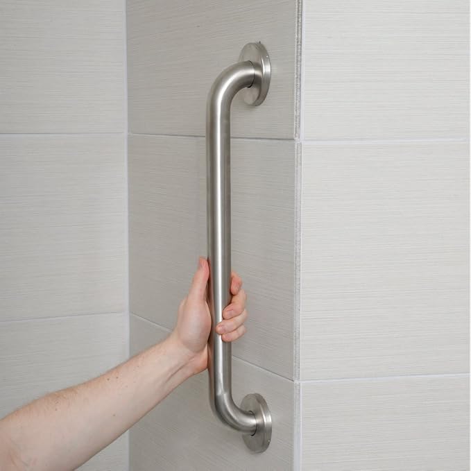 Amazon Basics Bathroom Handicap Safety Grab Bar, 42 Inch Length, 1.25 Inch - Image 2