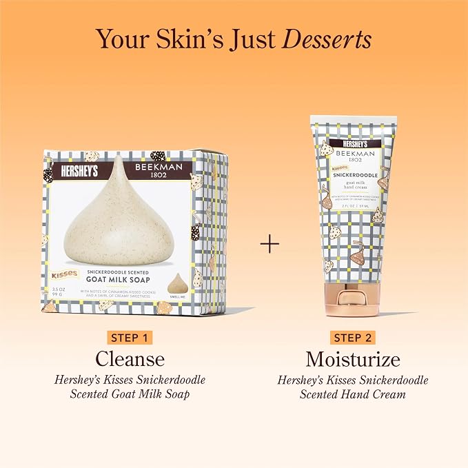 Beekman 1802 x HERSHEY'S Limited Edition KISSES Snickerdoodle Goat Milk Soap Bar - Image 7