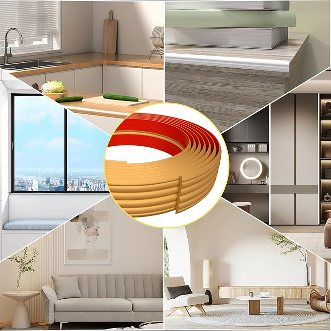 40FT Flexible Wall Corner Protector Moulding Trim, Peel and Stick Inside & - Image 7