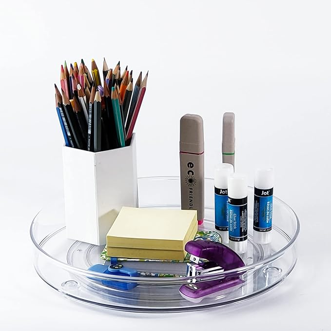 4 Pack Lazy Susan 9.2" Inch Turntable Organizer Pantry Organization and Storage - Image 6