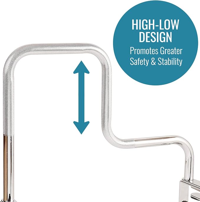DMI Chrome Plated Grab Bars For Bathtubs And Showers For Seniors For Bathtubs - Image 3