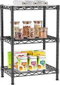 3 Tier Adjustable Storage Shelves Heavy Duty Metal Utility Shelf Wire Shelving by Golpart
