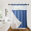 Hookless Shower Curtain with Snap in Liner 71" x 86" Double-Layer Waterproof by %EF%BC%B9%EF%BC%A7%EF%BC%A8%EF%BC%BA%EF%BC%B9%EF%BC%A7