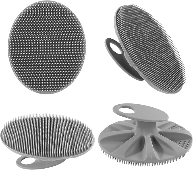 Food-Grade Soft Silicone Body Cleansing Brush Shower Scrubber, Gentle - Image 6