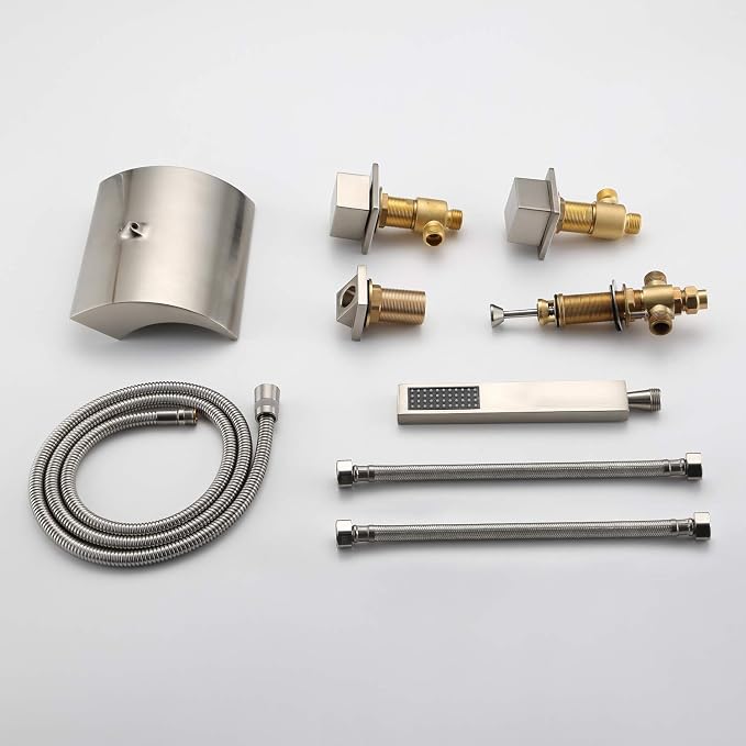 sumerain Waterfall Bathtub Faucet Brushed Nickel - Image 8