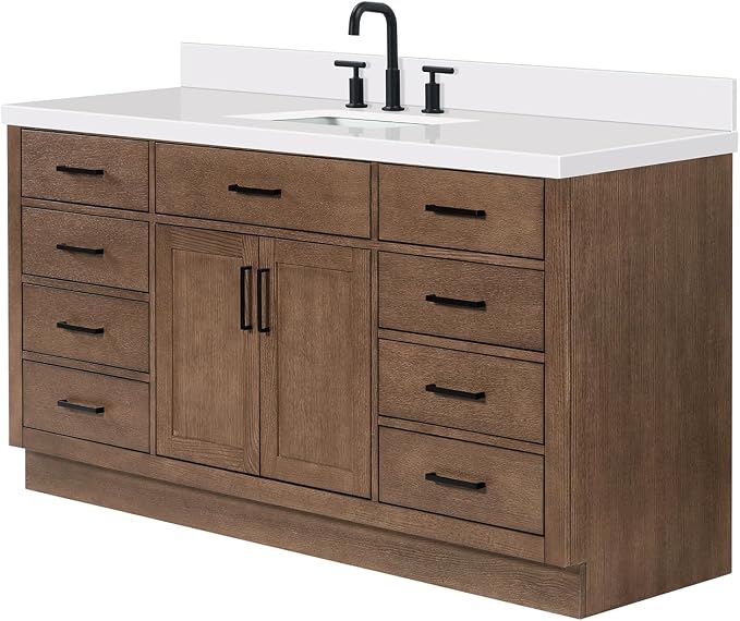 ARIEL Hepburn 67 Inch Single Rectangular Sink Bathroom Vanity - Image 4