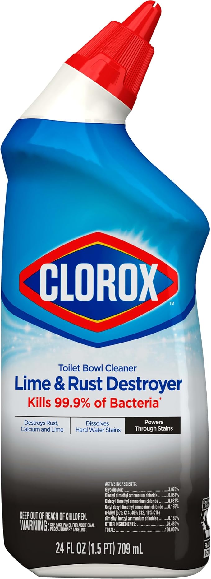 Clorox Toilet Bowl Cleaner Lime & Rust Destroyer 24 Ounces - Image 9