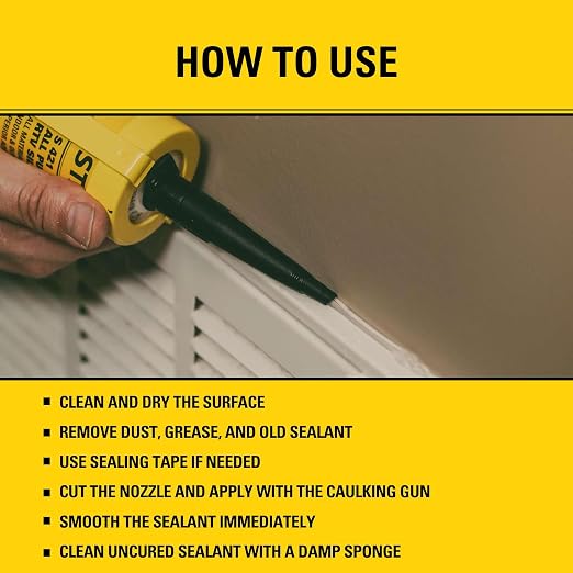 Stanley S421 All-Purpose RTV Silicone Sealant – 100% Waterproof Gray Caulk | - Image 4