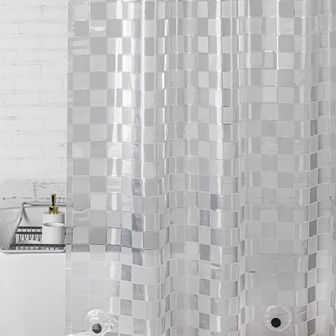 WELTRXE EVA Shower Curtain Liner 72x72 Inch 8G Heavy Duty Clear Shower Liner - Image 5