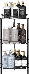 3 Tier Floor Standing Corner Shower Caddy Organizer Shelf by HuggieGems