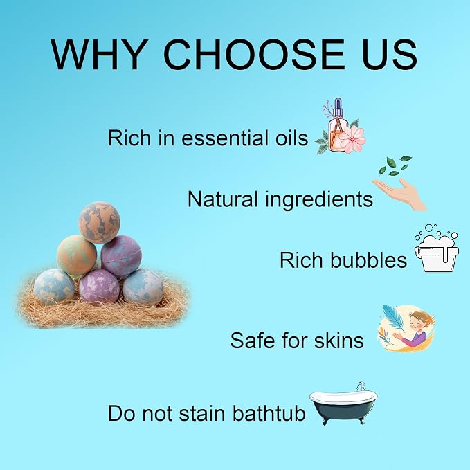 Bath Bombs for Women, Coco Butters, Holiday Gift for Mother, Girlfriend - Image 4