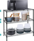 BNSPLY 3-Tier Wire Shelving Unit, Adjustable Metal Wire Shelves by BNSPLY