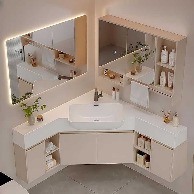 38" Corner Bathroom Vanity by ZGNBSD
