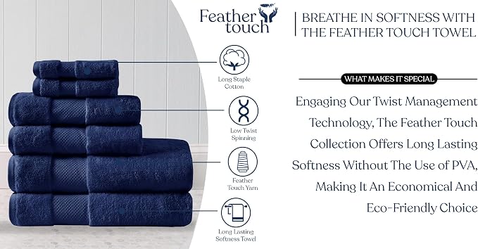 Delara Organic Cotton Luxuriously Plush Bath Towel 10 Piece Set|GOTS & Oeko-TEX - Image 8