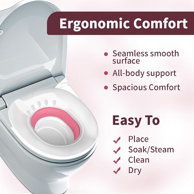 Electric Sitz Bath for Toilet Seat, for Hemorrhoids and Postpartum Care - Image 5