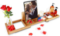 Premium Bamboo Bathtub Caddy Tray by BESHOF