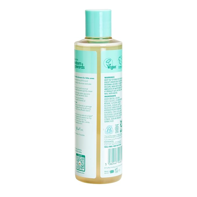 Childs Farm Baby Body Wash, Unfragranced, Gently Cleanses, Suitable - Image 2