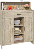 Storage Cabinet with Doors and Drawers, Kitchen Storage Cabinet with 1 Large by Viaozutis