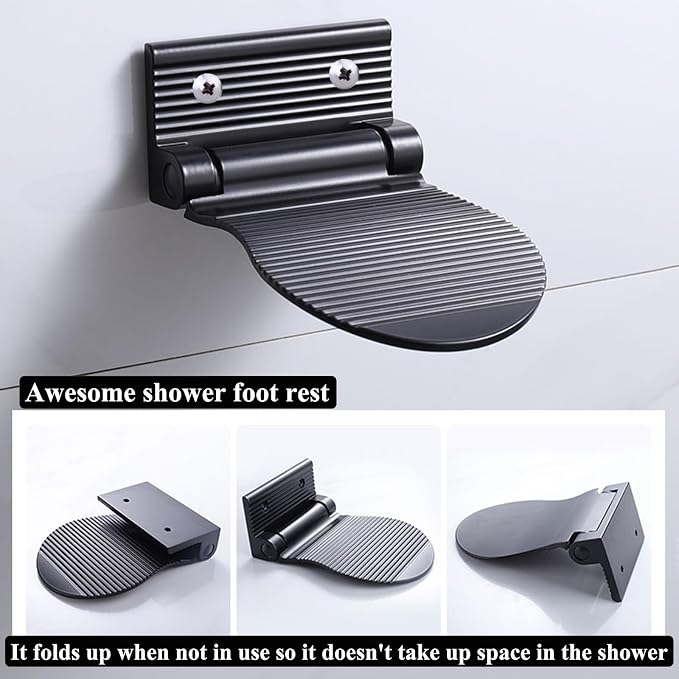 Shower Foot Rest, Shaving & Washing Foot Rest, Heavy Duty Aluminum Alloy - Image 5