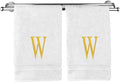 Monogrammed Hand Towel, Personalized Initial Gift, Extra Absorbent 100% Turkish by BareCotton
