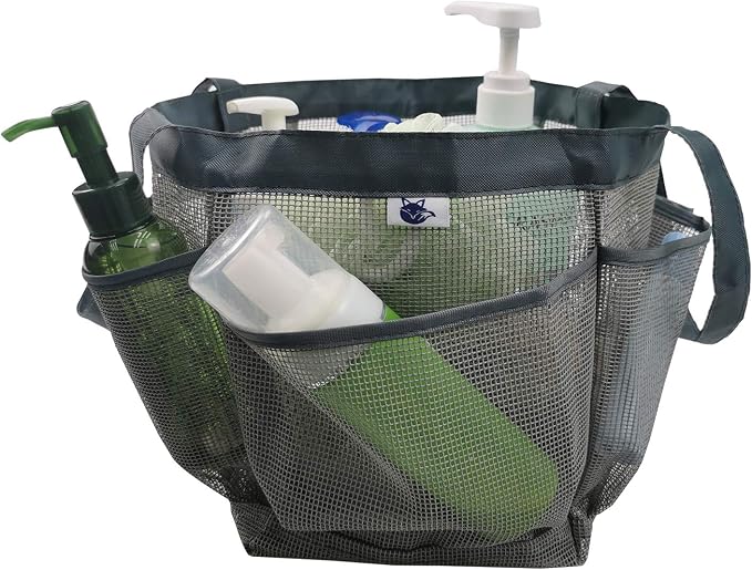 SPINFOX Mesh Shower Caddy Quick Dry Shower Tote Bag Hanging Toiletry - Image 4
