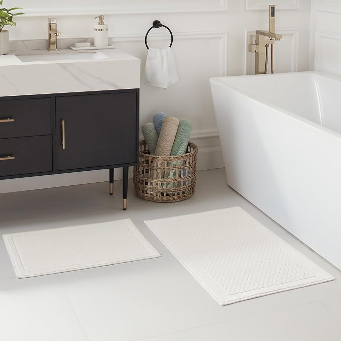 Arkwright 2 Piece 100% Cotton Bathroom Rug Set - Image 2
