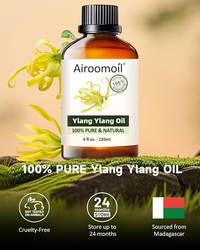 Pure Ylang Ylang Essential Oil, 100% Natural Ylang Ylang Oil, Premium Grade - Image 2