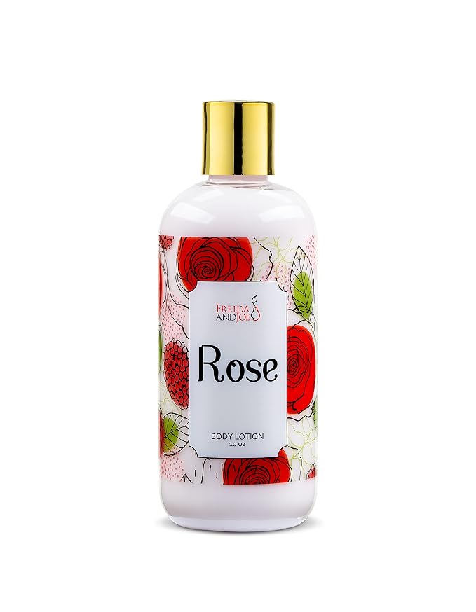 Rose Home Spa Gift 10oz Deep Moisturizing Fragrance Body Lotion & 8 oz. Fine - Image 2