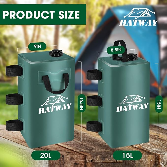 Canopy Weights, 176 LBS Water Bag Set of 4 Leg Weights - Image 3