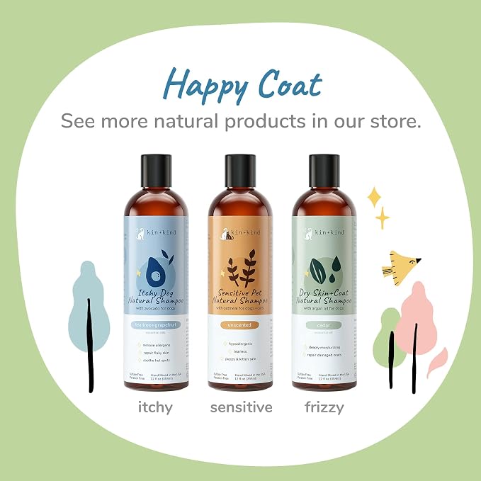 kin+kind Oatmeal Shampoo for Dogs & Cats – Natural Anti Itch Pet Shampoo for - Image 7