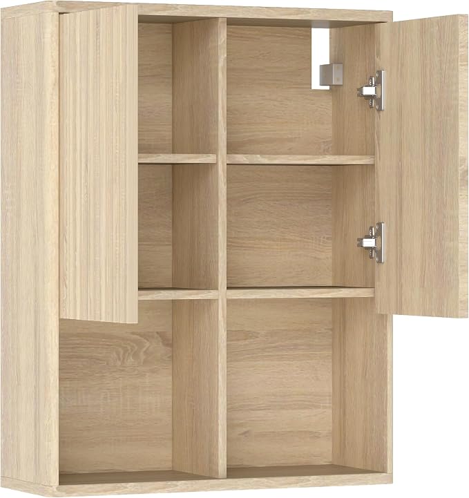 Bathroom Wall Cabinet, Over The Toilet Storage Cabinet, Curved Laundry Cabinet - Image 9